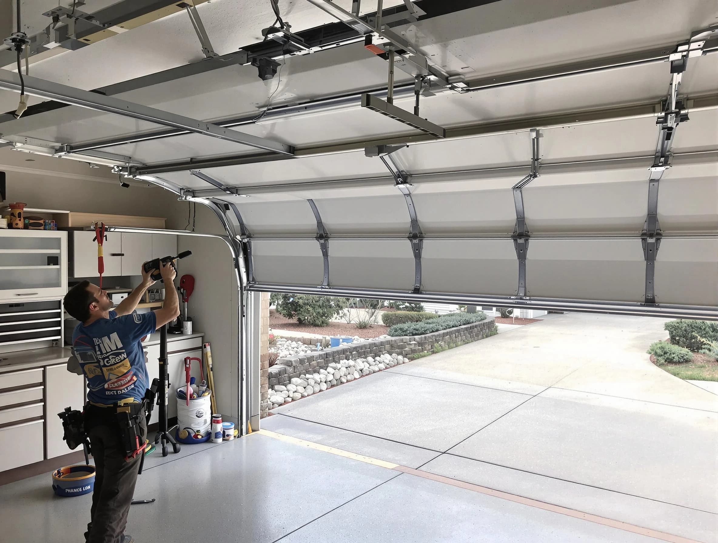 Garage door track repair service by North Salt Lake Garage Door Repair in North Salt Lake