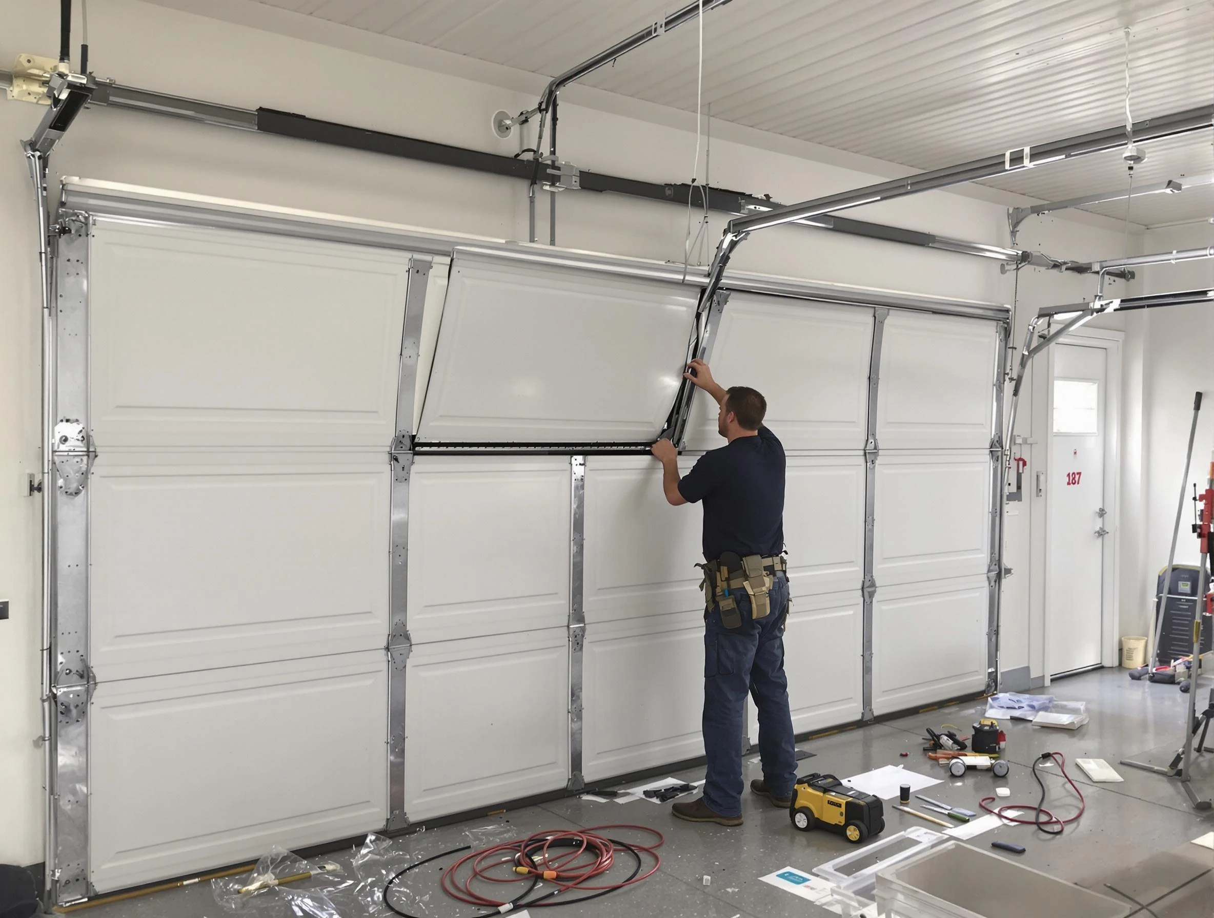 Garage Door Section Replacement in North Salt Lake