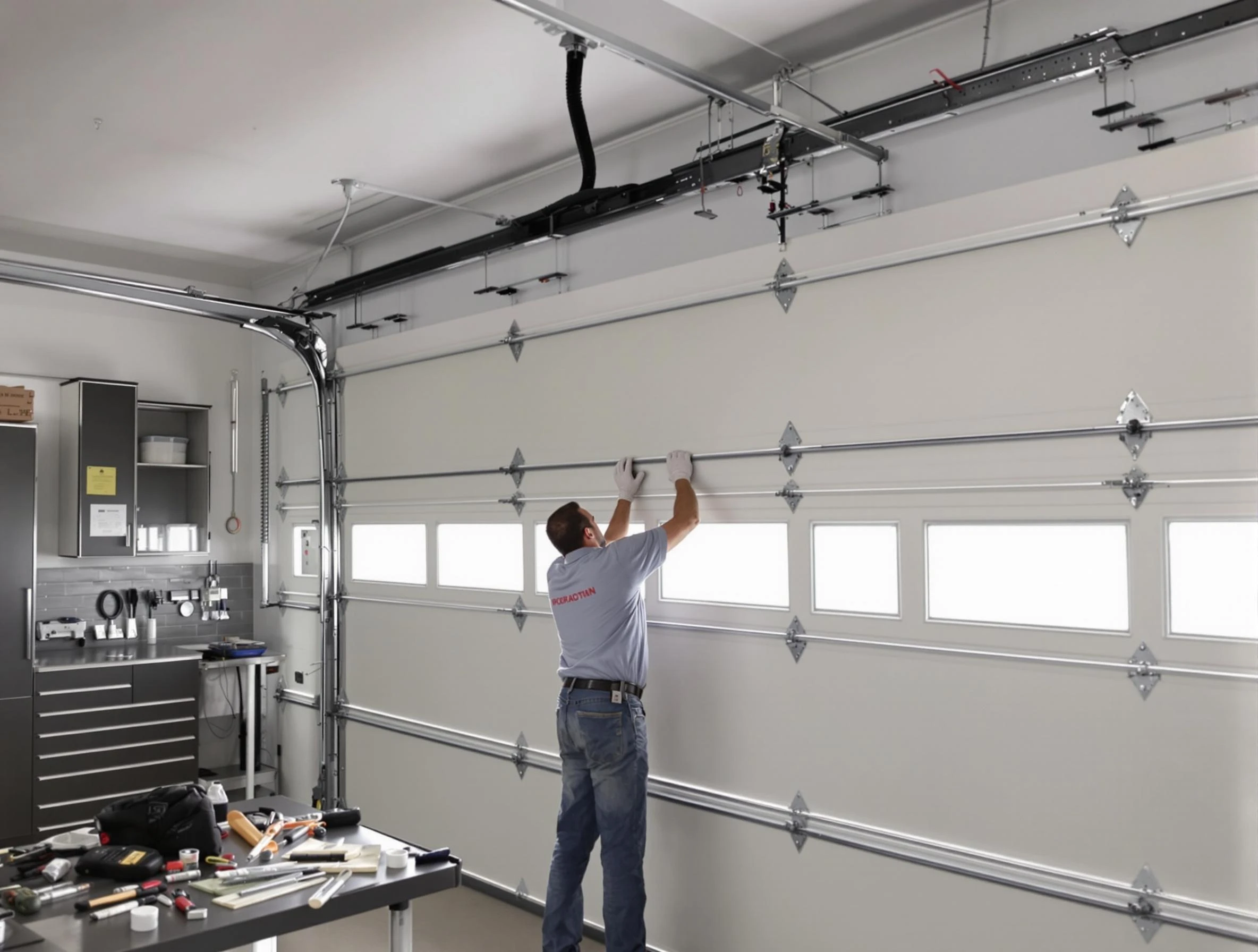 Garage Door Track Repair in North Salt Lake