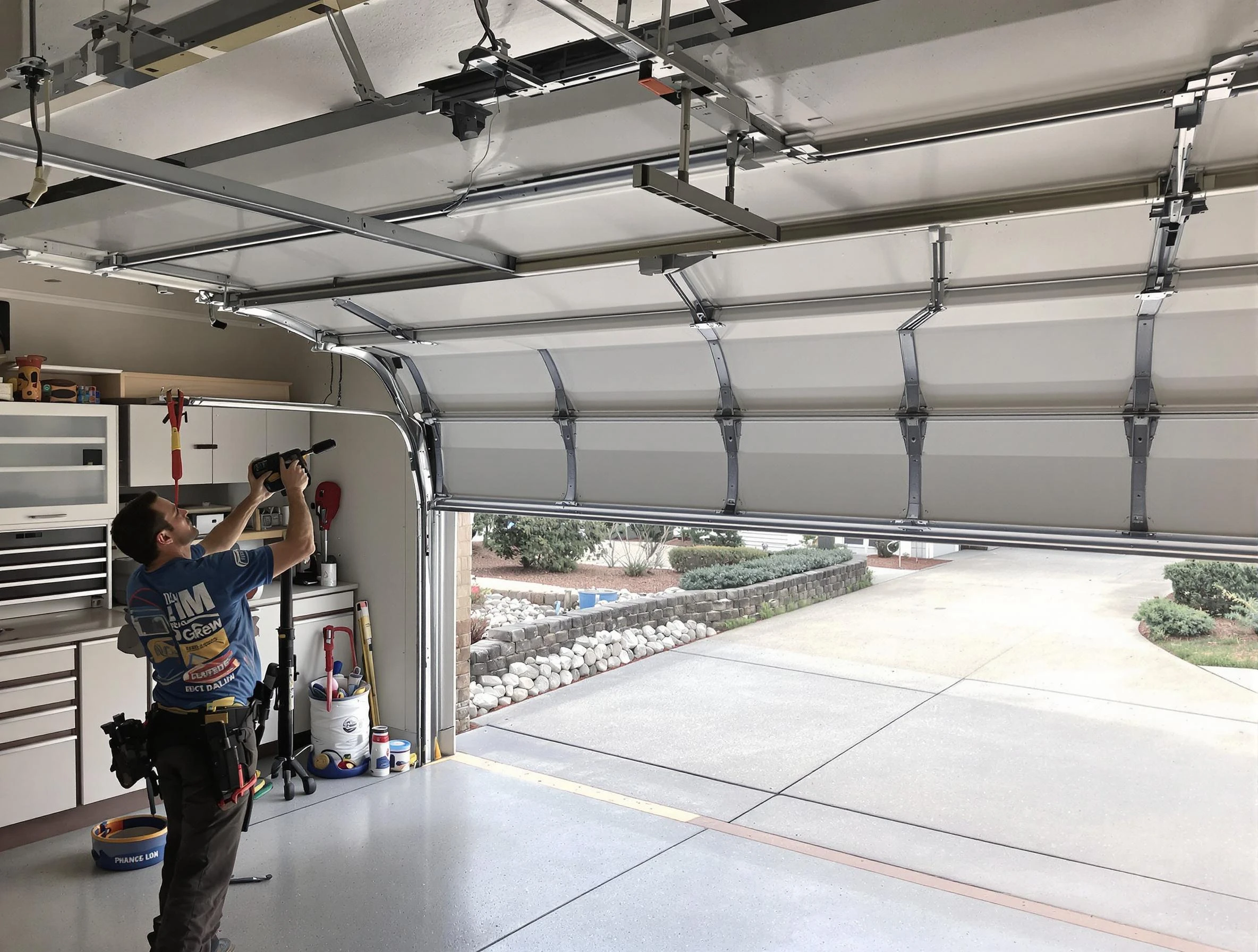 Garage door track repair service by North Salt Lake Garage Door Repair in North Salt Lake